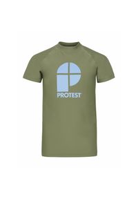 Koszulka dziecięca z krótkim rękawem Protest Prtberent. Kolor: zielony. Materiał: lycra. Długość rękawa: krótki rękaw. Długość: krótkie #1