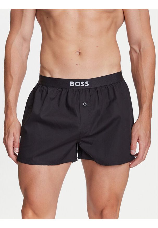 BOSS Komplet 2 par bokserek 50535781 Czarny. Kolor: czarny. Materiał: bawełna