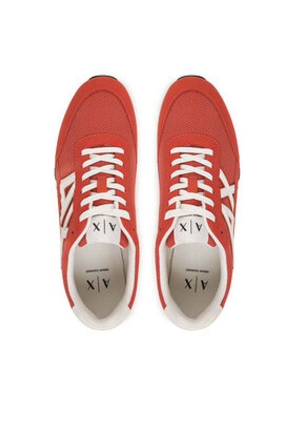 Armani Exchange Sneakersy XM001960 AF19388 MZ440 Pomarańczowy. Kolor: pomarańczowy. Materiał: zamsz, skóra