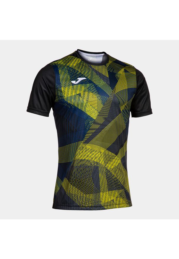 Joma Team koszulka krótki rękaw czarno-żółta 2XL. Kolor: wielokolorowy, żółty, czarny. Długość rękawa: krótki rękaw. Długość: krótkie. Sport: piłka nożna, fitness