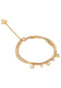 Guess Bransoletka Perfect Liaison JUBB03 068JW Żółte złocenie. Kolor: żółty