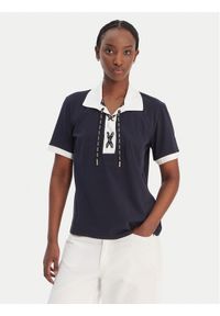 Liu Jo Sport T-Shirt TA6176 JS003 Granatowy Regular Fit. Kolor: niebieski. Materiał: bawełna. Styl: sportowy #1