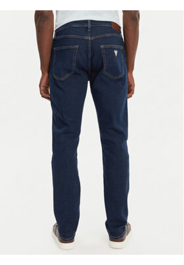Guess Jeans Jeansy M4YA1C D5DM3 Granatowy Slim Fit. Kolor: niebieski