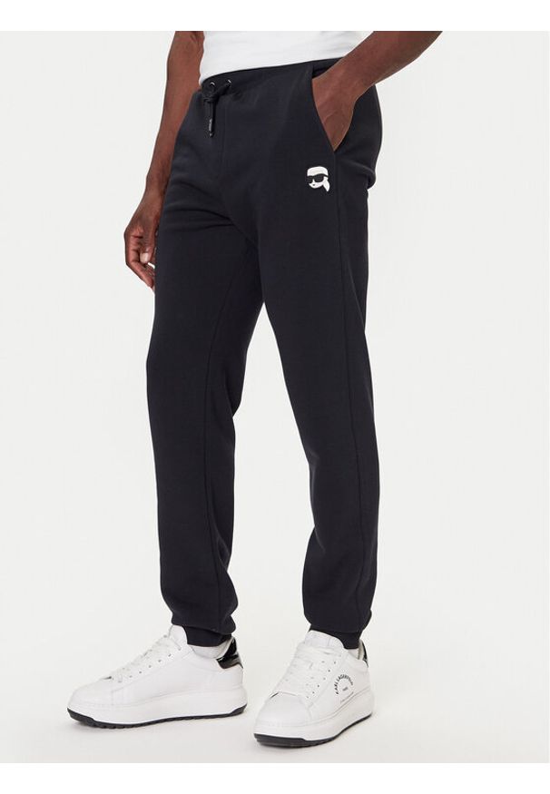 Karl Lagerfeld - KARL LAGERFELD Spodnie dresowe 705713 554910 Granatowy Slim Fit. Kolor: niebieski. Materiał: bawełna