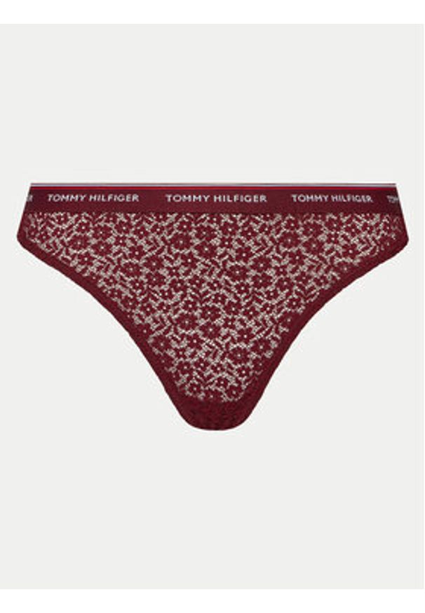 TOMMY HILFIGER - Tommy Hilfiger Komplet 3 par stringów UW0UW04896 Kolorowy. Materiał: syntetyk. Wzór: kolorowy