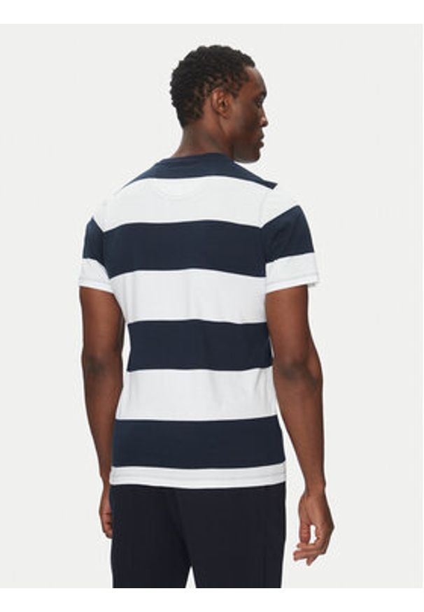 Barbour T-Shirt Whalton MTS1255NY91 Granatowy Tailored Fit. Kolor: niebieski. Materiał: bawełna