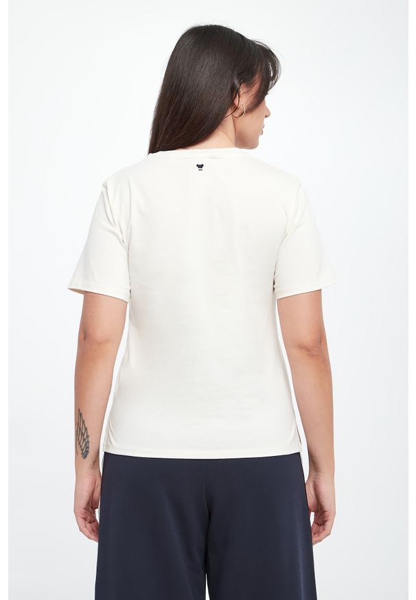 Weekend Max Mara - T-shirt damski West z naszywkami WEEKEND MAX MARA. Wzór: aplikacja