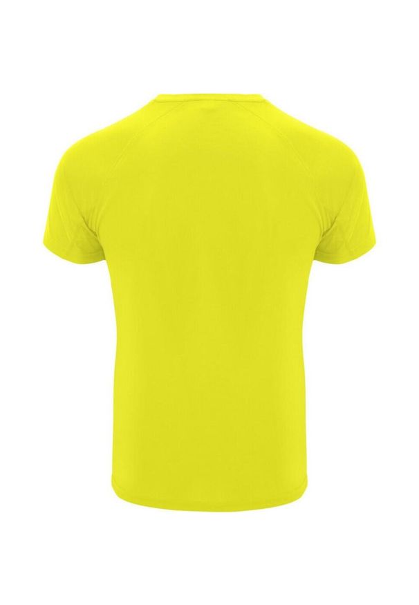 ROLY - Męska Koszulka Sportowa Z Krótkim Rękawem Bahrain. Kolor: żółty. Długość rękawa: krótki rękaw. Długość: krótkie. Sport: turystyka piesza