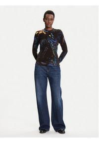 Desigual Sweter Butterfly Lacroix 25WWJF05 Czarny Regular Fit. Kolor: czarny. Materiał: syntetyk