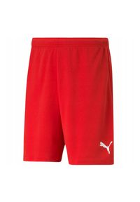 Puma - Męskie Spodenki TeamRISE. Kolor: czerwony. Sport: turystyka piesza