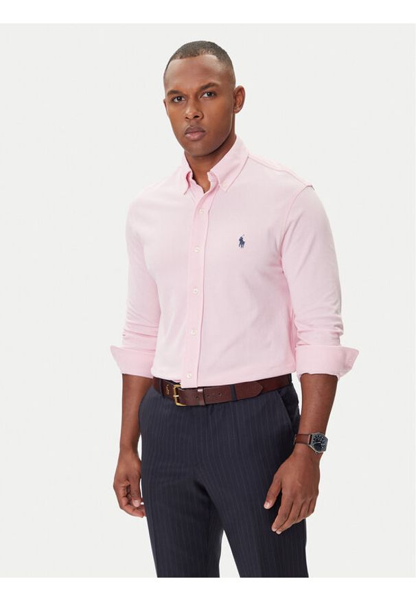 Polo Ralph Lauren Koszula Classics 710654408049 Różowy Regular Fit. Typ kołnierza: polo. Kolor: różowy. Materiał: bawełna