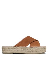 Manebi Espadryle Double Sole X Bands Sandals R 3.9 DX Brązowy. Kolor: brązowy. Materiał: zamsz, skóra #1