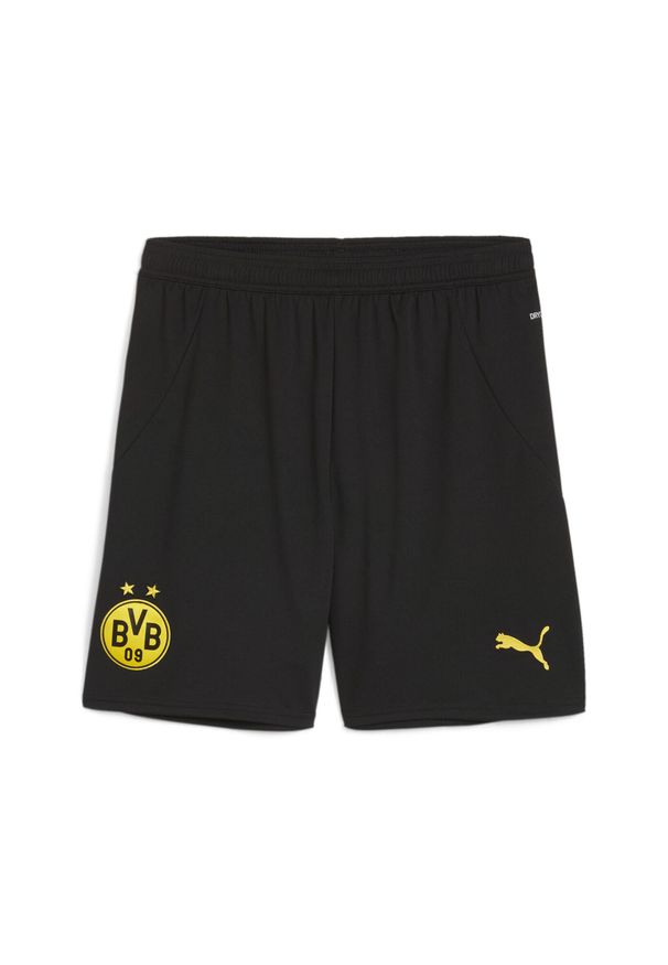 Puma - Szorty Borussia Dortmund 2024/25. Kolor: czarny, wielokolorowy, żółty. Sport: piłka nożna