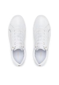 TOMMY HILFIGER - Tommy Hilfiger Sneakersy Signature Sneaker FW0FW06322 Biały. Kolor: biały. Materiał: skóra #3
