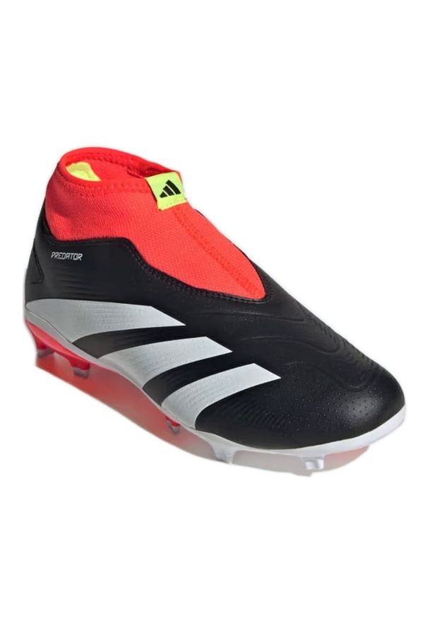 Adidas - Buty adidas Predator League Ll Fg Jr IG7754 czarne. Okazja: na imprezę. Kolor: czarny. Materiał: materiał. Szerokość cholewki: normalna. Sport: piłka nożna