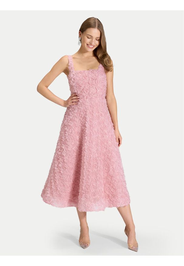 Swing Sukienka koktajlowa 5AK09100 Różowy Regular Fit. Kolor: różowy. Materiał: syntetyk. Styl: wizytowy