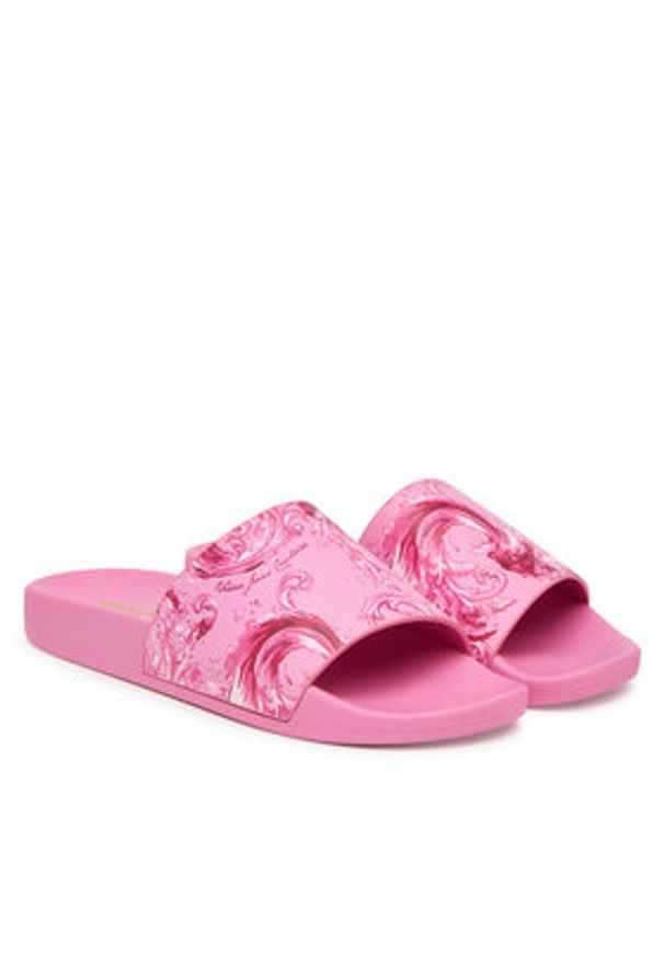Versace Jeans Couture Klapki 80VA3SQ3 ZS365 499 Różowy. Kolor: różowy. Materiał: syntetyk