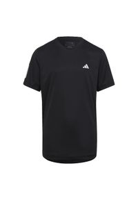 Adidas - Club Tennis 3-Stripes Tee. Kolor: czarny. Materiał: materiał. Sport: tenis #1