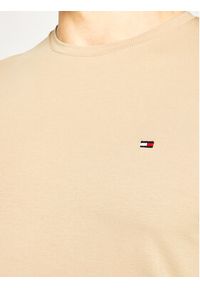 TOMMY HILFIGER - Tommy Hilfiger T-Shirt Strech MW0MW10800 Brązowy Slim Fit. Kolor: brązowy. Materiał: bawełna #4