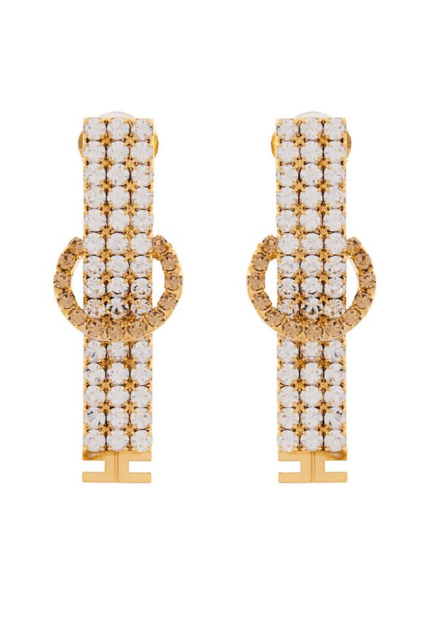 Klipsy Elisabetta Franchi. Materiał: złote. Kolor: złoty