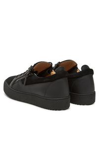 Giuseppe Zanotti - GIUSEPPE ZANOTTI Sneakersy RU40037/001 Czarny. Kolor: czarny. Materiał: skóra, zamsz #4
