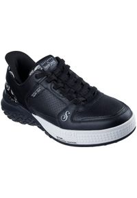 skechers - Adidasy Skechers Sizzle - Snoop Sizzl, Mężczyźni. Kolor: czarny. Materiał: skóra ekologiczna, materiał. Sport: fitness