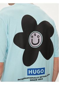 Hugo T-Shirt Noretto 50513214 Niebieski Regular Fit. Kolor: niebieski. Materiał: bawełna #4