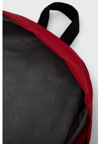 JanSport - Jansport plecak kolor czerwony duży z aplikacją. Kolor: czerwony. Wzór: aplikacja