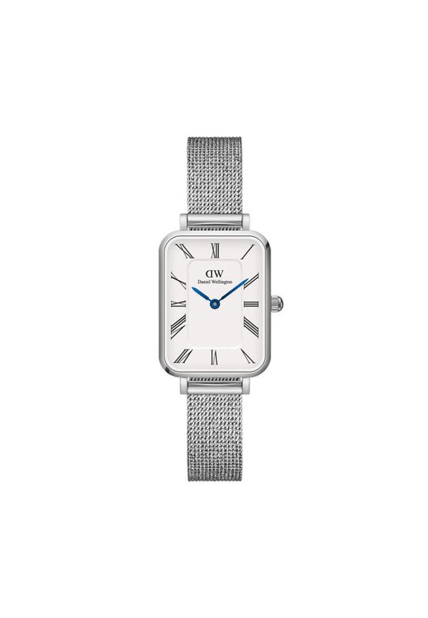 Daniel Wellington Zegarek Quadro Roman Numerals Sterling DW00100690 Srebrny. Kolor: srebrny