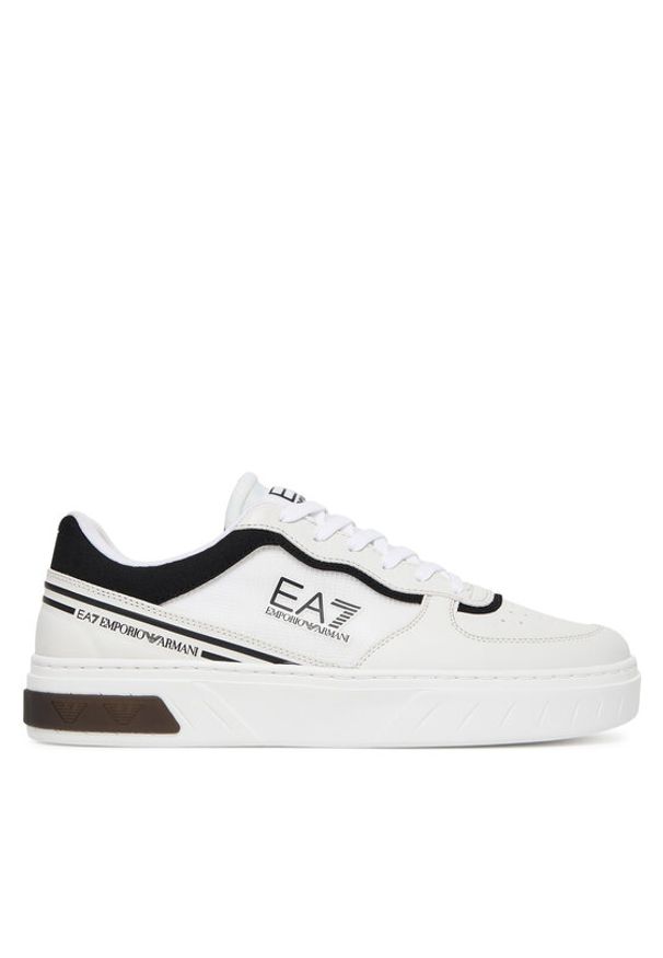 EA7 Emporio Armani Sneakersy 7X000338 AF18614 MZ021 Biały. Kolor: biały. Materiał: skóra