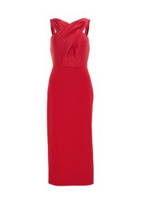 Swing Sukienka koktajlowa 5AI17900 Czerwony Slim Fit. Kolor: czerwony. Materiał: syntetyk. Styl: wizytowy #3