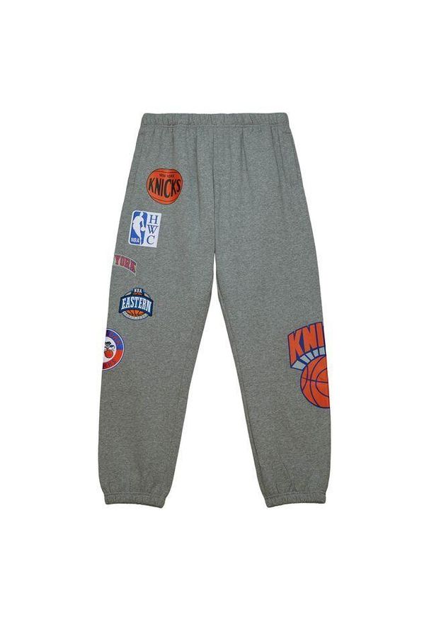 Mitchell & Ness - Dres polarowy New York Knicks City Collection. Kolor: szary. Materiał: dresówka, polar. Długość: długie