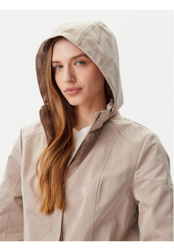 Olsen Kurtka przeciwdeszczowa 15101425 Beżowy Regular Fit. Kolor: beżowy. Materiał: syntetyk
