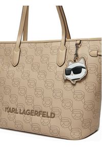 Karl Lagerfeld - KARL LAGERFELD Torebka A1W30389 Beżowy. Kolor: beżowy. Materiał: skórzane