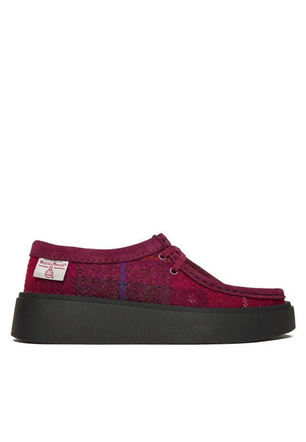 Clarks Półbuty Torview W 26184947 Fioletowy. Kolor: fioletowy. Materiał: materiał