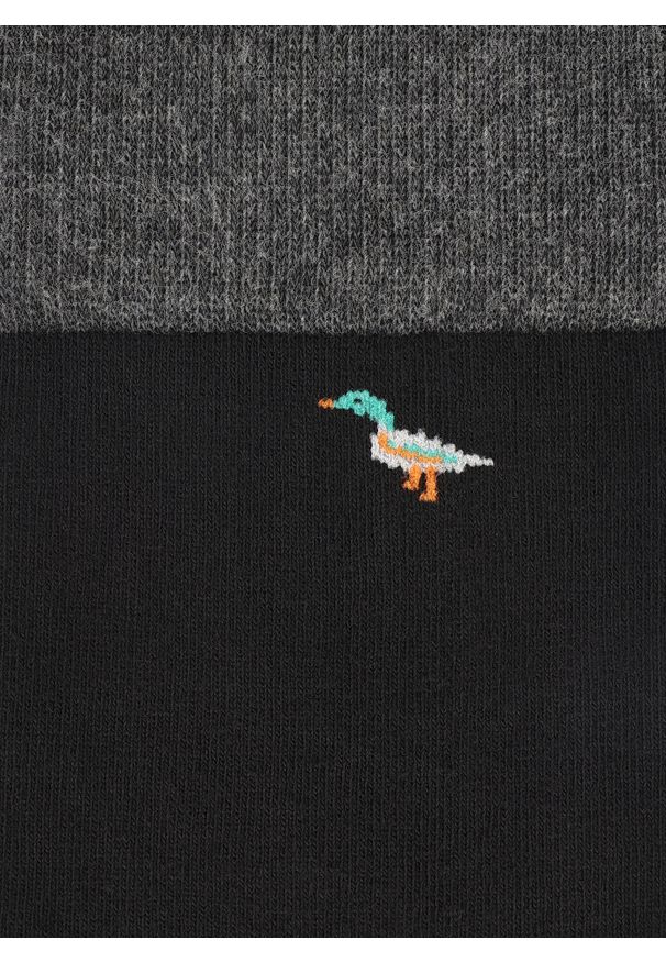 Pako Lorente - PAKO LORENTE - Czarne skarpety w kaczki. Kolor: czarny