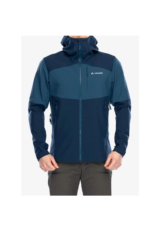 Kurtka softshell męska Vaude Roccia Softshell Jacket II. Kolor: zielony. Materiał: softshell
