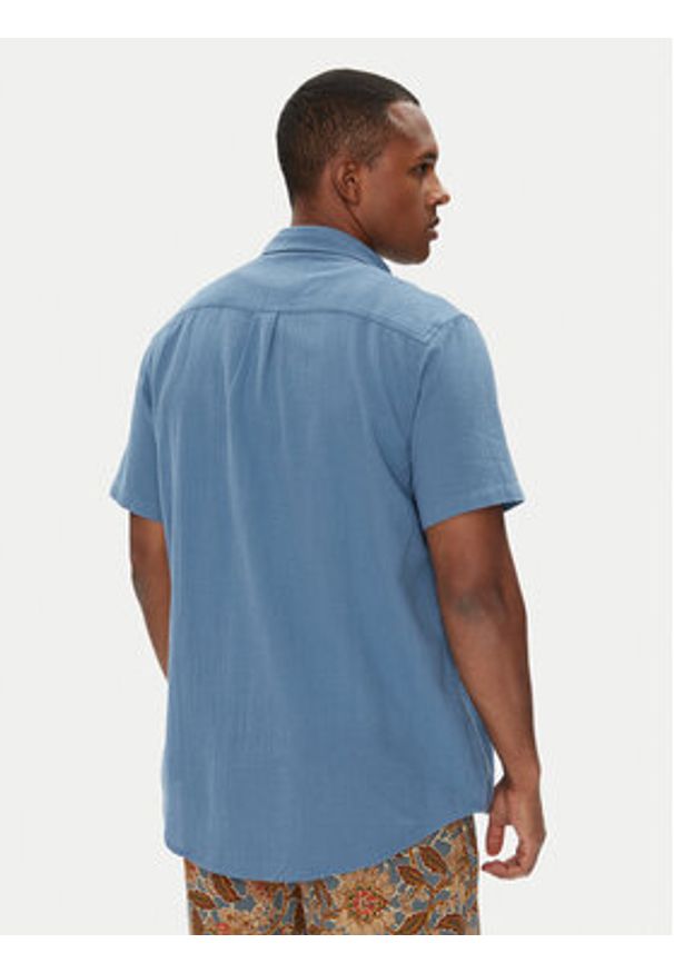 Quiksilver Koszula Time Box EQYWT04622 Niebieski Regular Fit. Kolor: niebieski. Materiał: bawełna