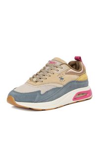 Beverly Hills Polo Club Sneakersy EO-L240061 Beżowy. Kolor: beżowy. Materiał: zamsz, skóra