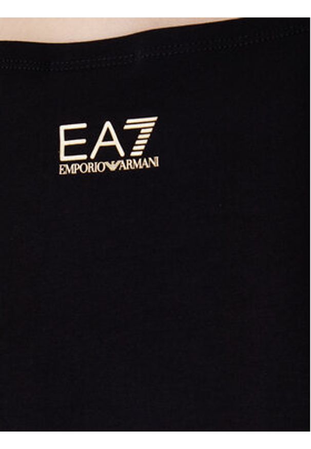 EA7 Emporio Armani T-Shirt 7W000978 AF10373 UC001 Czarny Slim Fit. Kolor: czarny. Materiał: bawełna