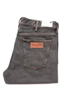 Wrangler - SPODENKI MĘSKIE WRANGLER 5 POCKET SHORT DESERT BLACK W14CRJ26N. Kolor: szary. Materiał: jeans #1