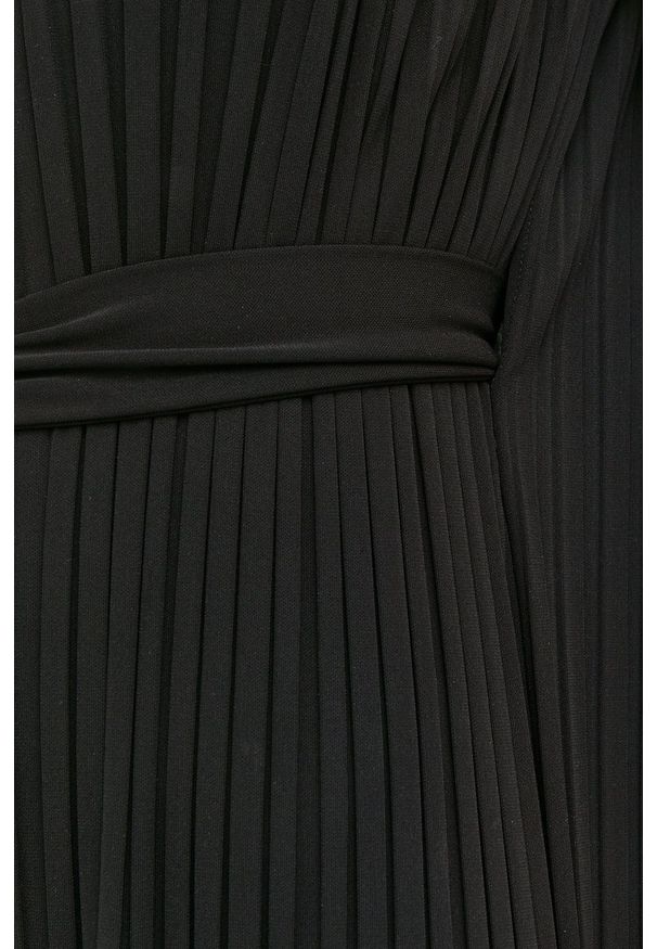 Max Mara Leisure sukienka kolor czarny midi prosta. Kolor: czarny. Materiał: dzianina. Typ sukienki: proste. Długość: midi