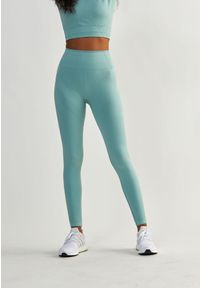 BESHAPED - Legginsy fitness damskie Beshaped Femme Force bezszwowe. Kolor: niebieski. Materiał: nylon. Sport: fitness