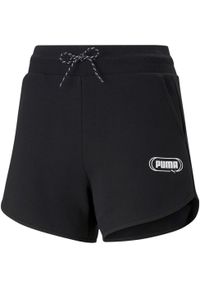 Spodenki Puma Rebel 4", Czarny, Kobiety. Kolor: czarny. Materiał: materiał. Długość: krótkie #1