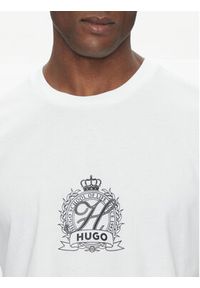 Hugo - HUGO T-Shirt 50538246 Biały Regular Fit. Kolor: biały. Materiał: bawełna