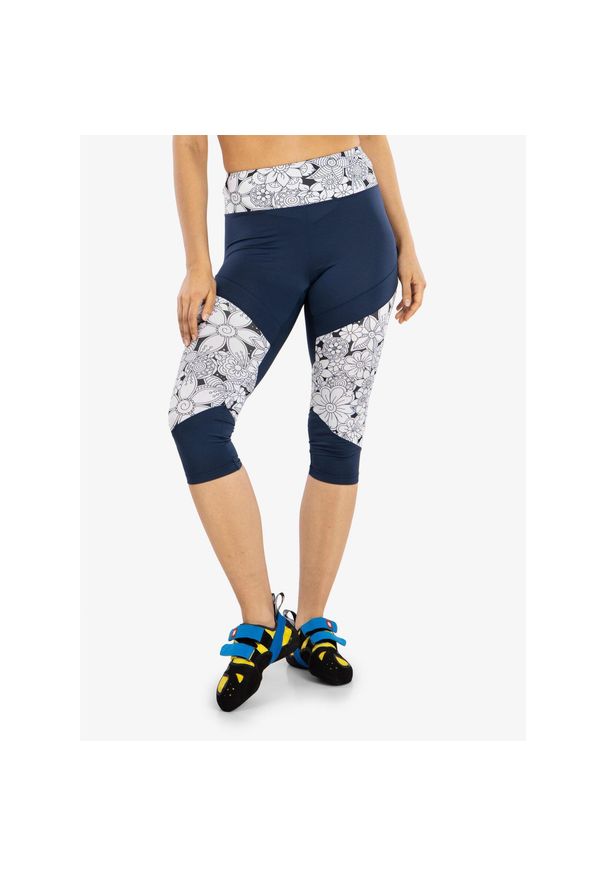 OCUN - Legginsy wspinaczkowe damskie Ocun Rhea 3/4 Leggings. Kolor: niebieski. Sport: wspinaczka