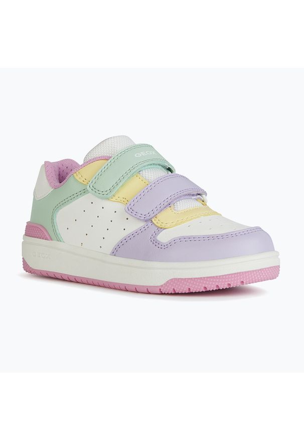 Buty juniorskie Geox Washiba. Kolor: biały. Styl: sportowy. Sport: turystyka piesza