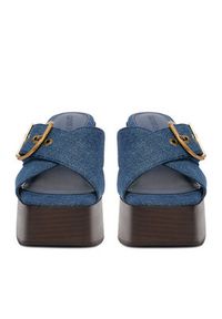 Guess Jeans Klapki CEO-JD421-3 Niebieski. Kolor: niebieski. Materiał: materiał #8