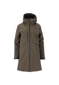 Damska kurtka wodoodporna Weather Report Tulson W-PRO 8000. Kolor: wielokolorowy, czarny, brązowy. Materiał: softshell, materiał. Sport: turystyka piesza