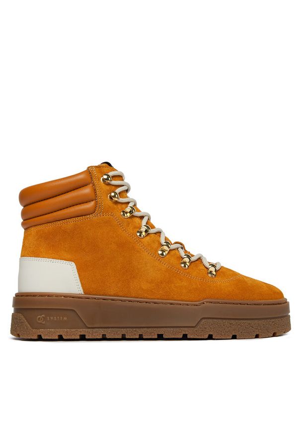 Sneakersy Pollini. Kolor: pomarańczowy